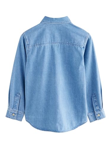 Next Camicia Jeans Bambino Manica Lunga Taglia 110 Cotone