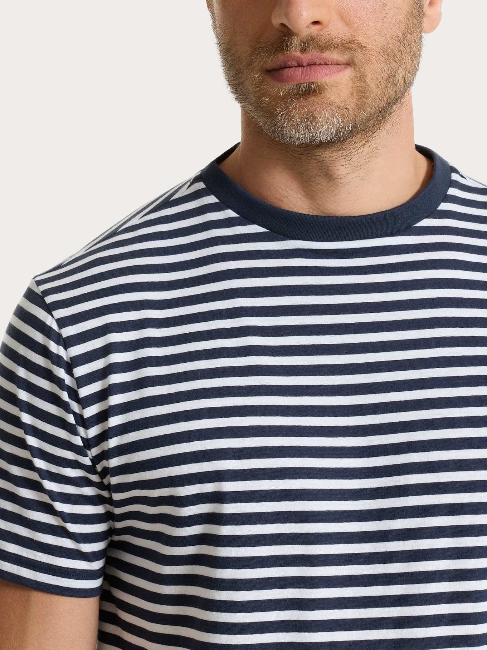 Ragno Jersey Cotone T-shirt macro righe Outer Space