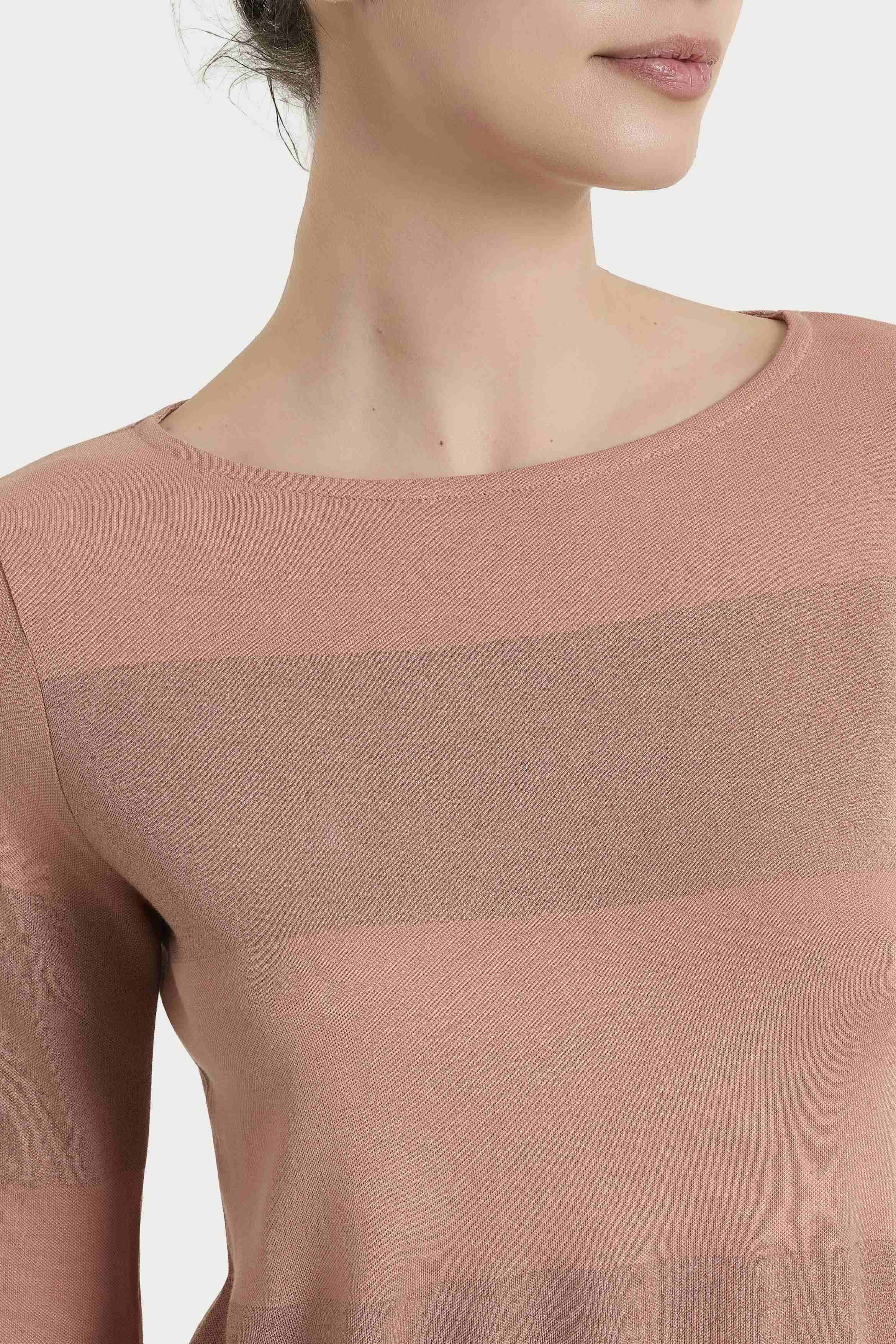Ragno Summer Light Maglietta Barchetta Righe Cork Lurex 3/4