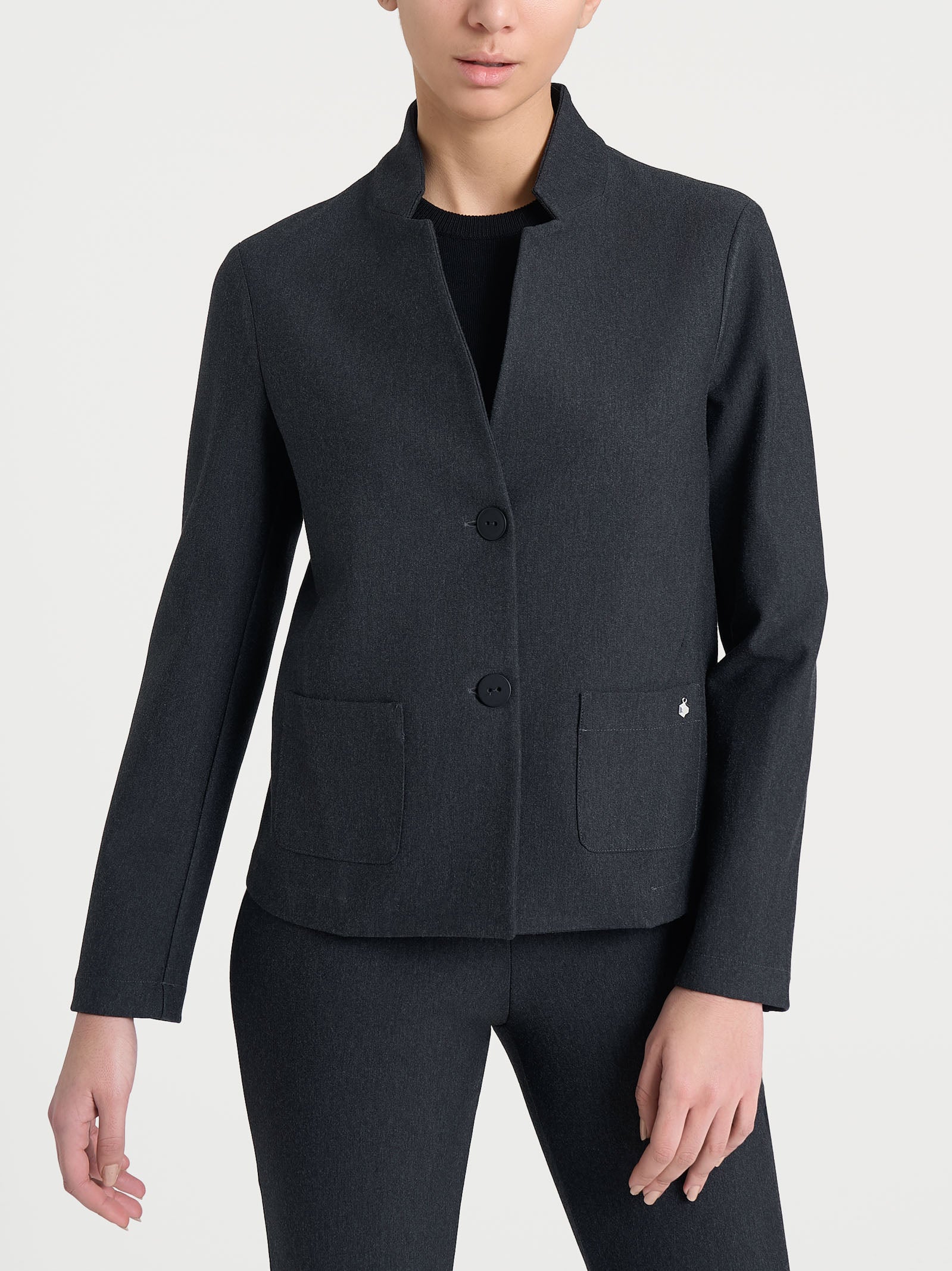 Ragno Compact blazer corto Oscuro regular