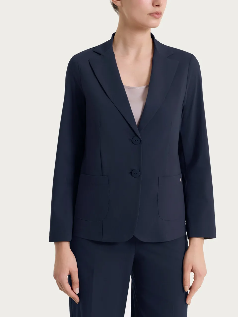 Ragno Super Fresh Blazer Due Bottoni Bleu in cotone