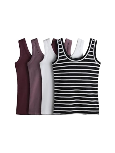 Geo Next The Set canotta donna 4pz coste scollo rotondo