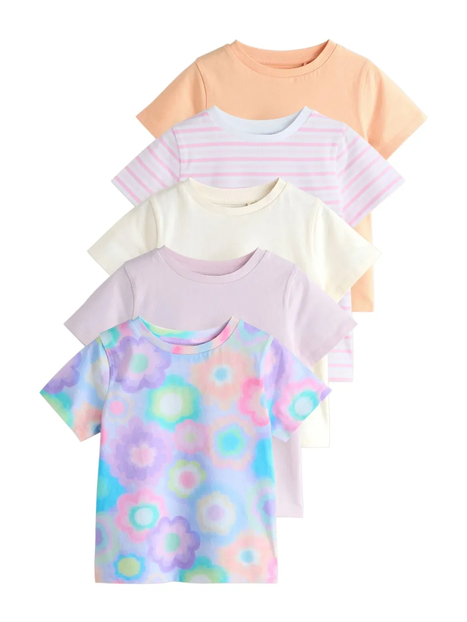 Geo Next t-shirt bambina 98 5 pezzi girocollo