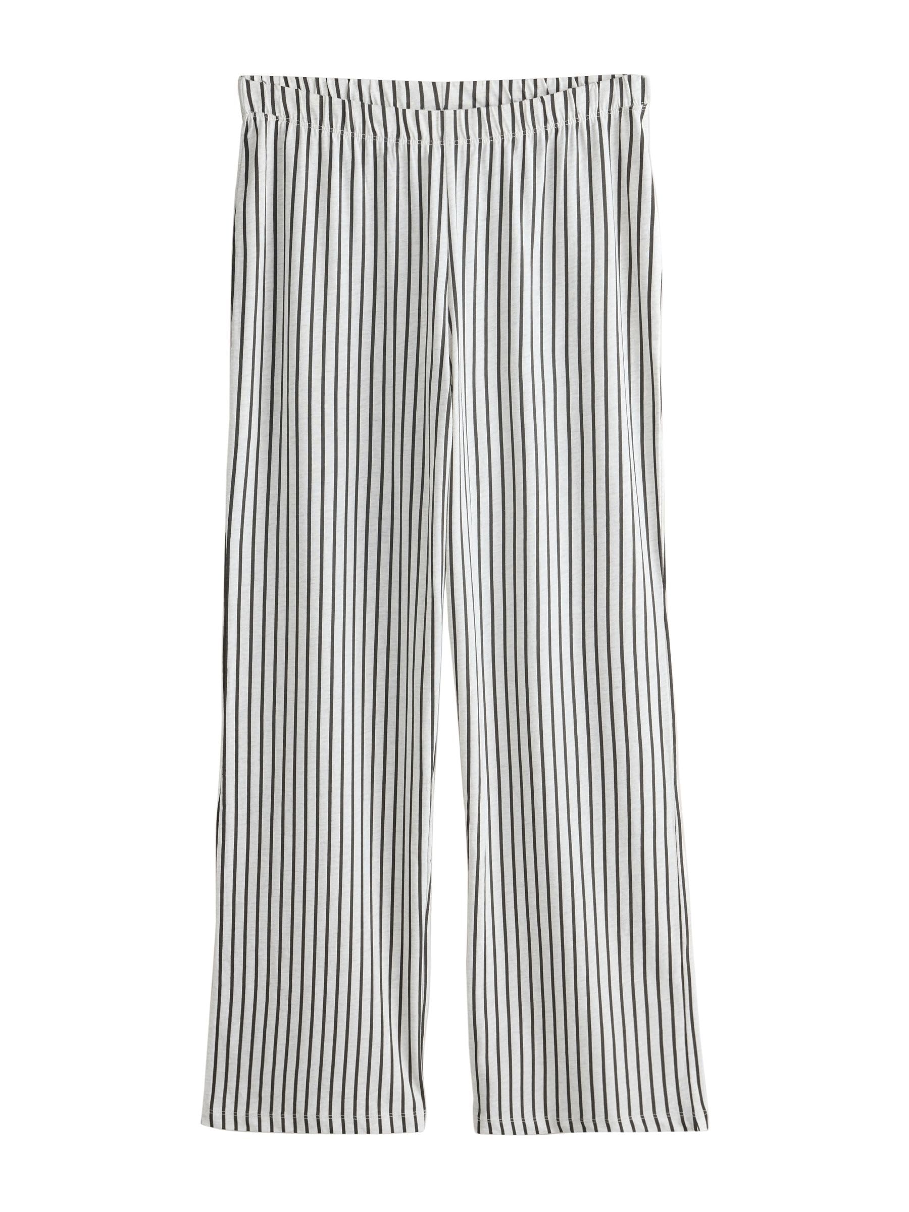 Next 2 pigiami maniche corte donna Monochrome Stripe