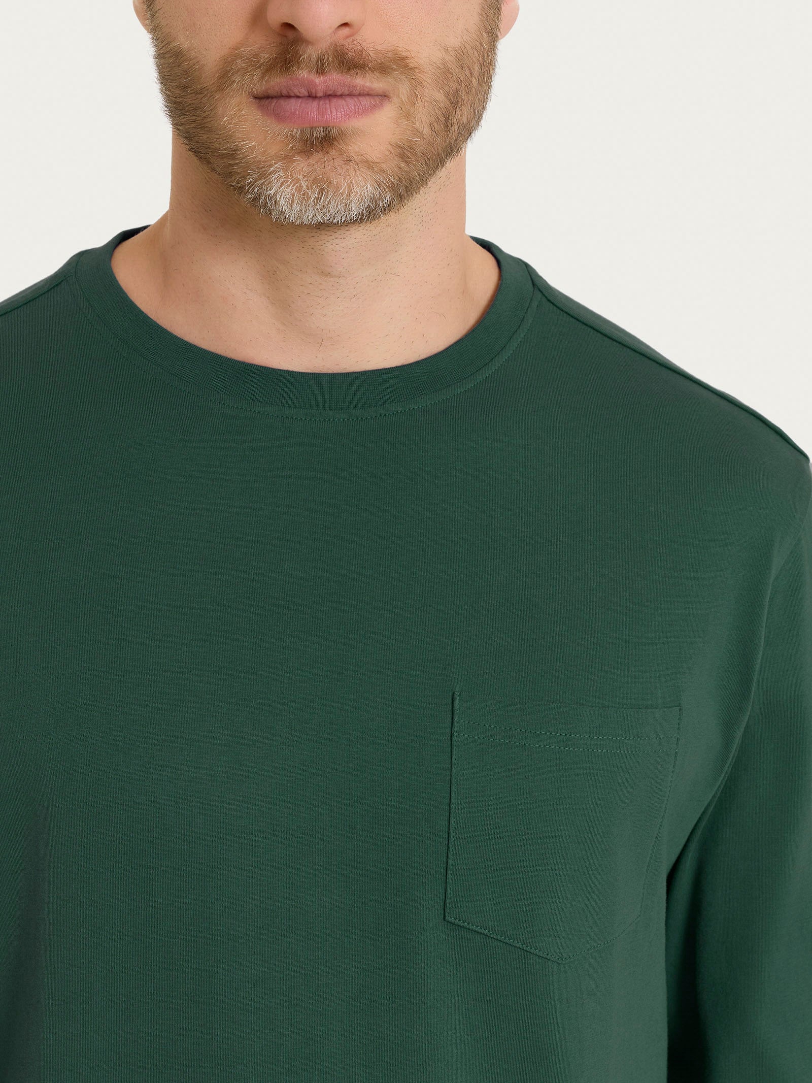 Ragno Heavy Duty Jersey Maglietta Manica Lunga Pineneedle cotone