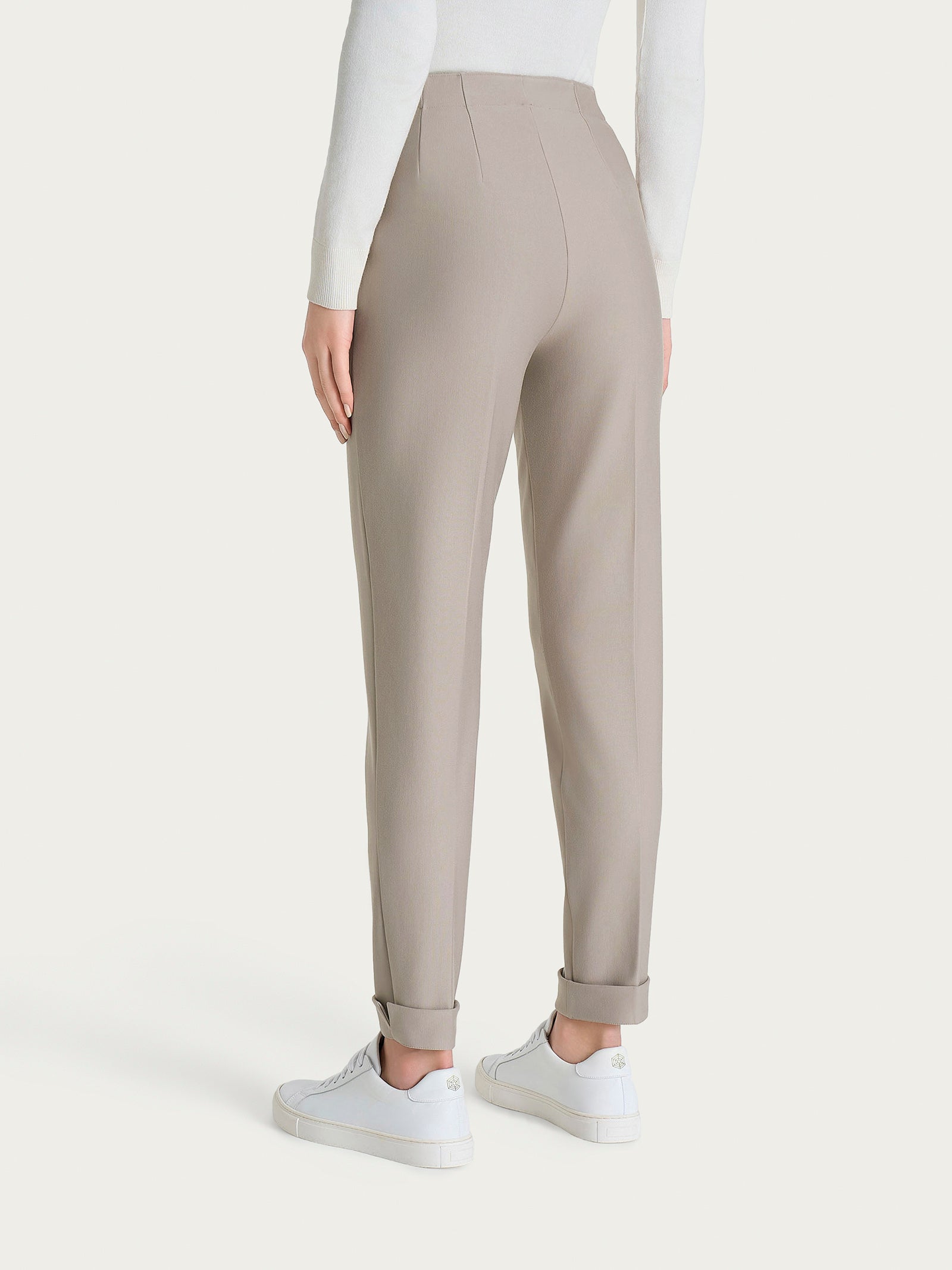 Ragno Compact Pantalone Carrot pantalone String risvolto