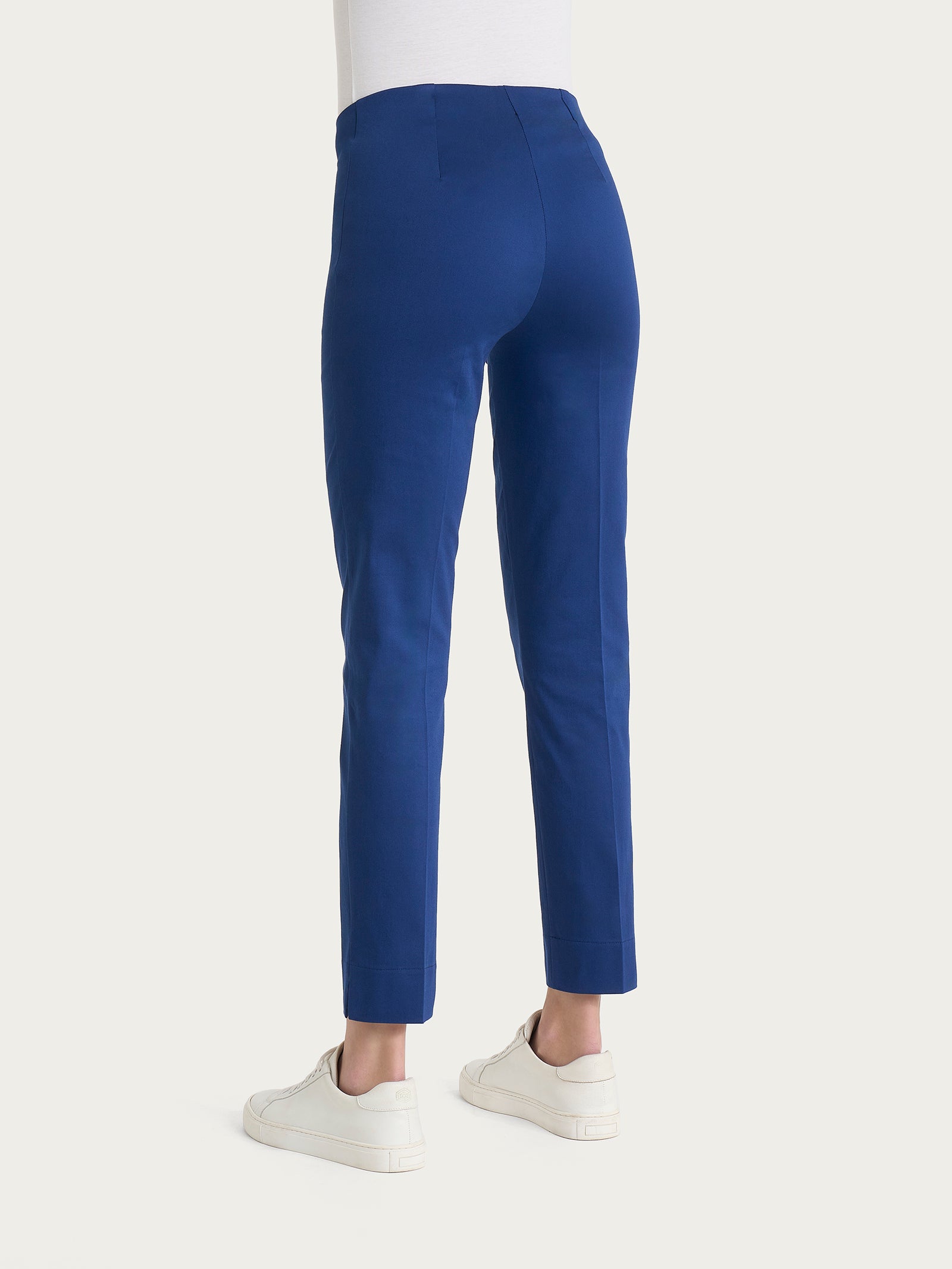 Ragno Satin Power pantalone capri Blueberry cotone elasticizzato