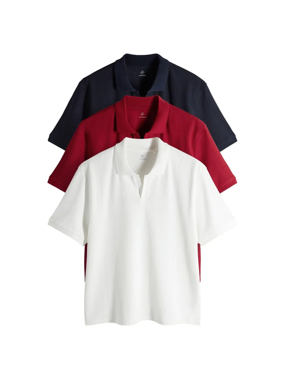 Next The Set t-shirt cotone pesante coste 3 pezzi uomo