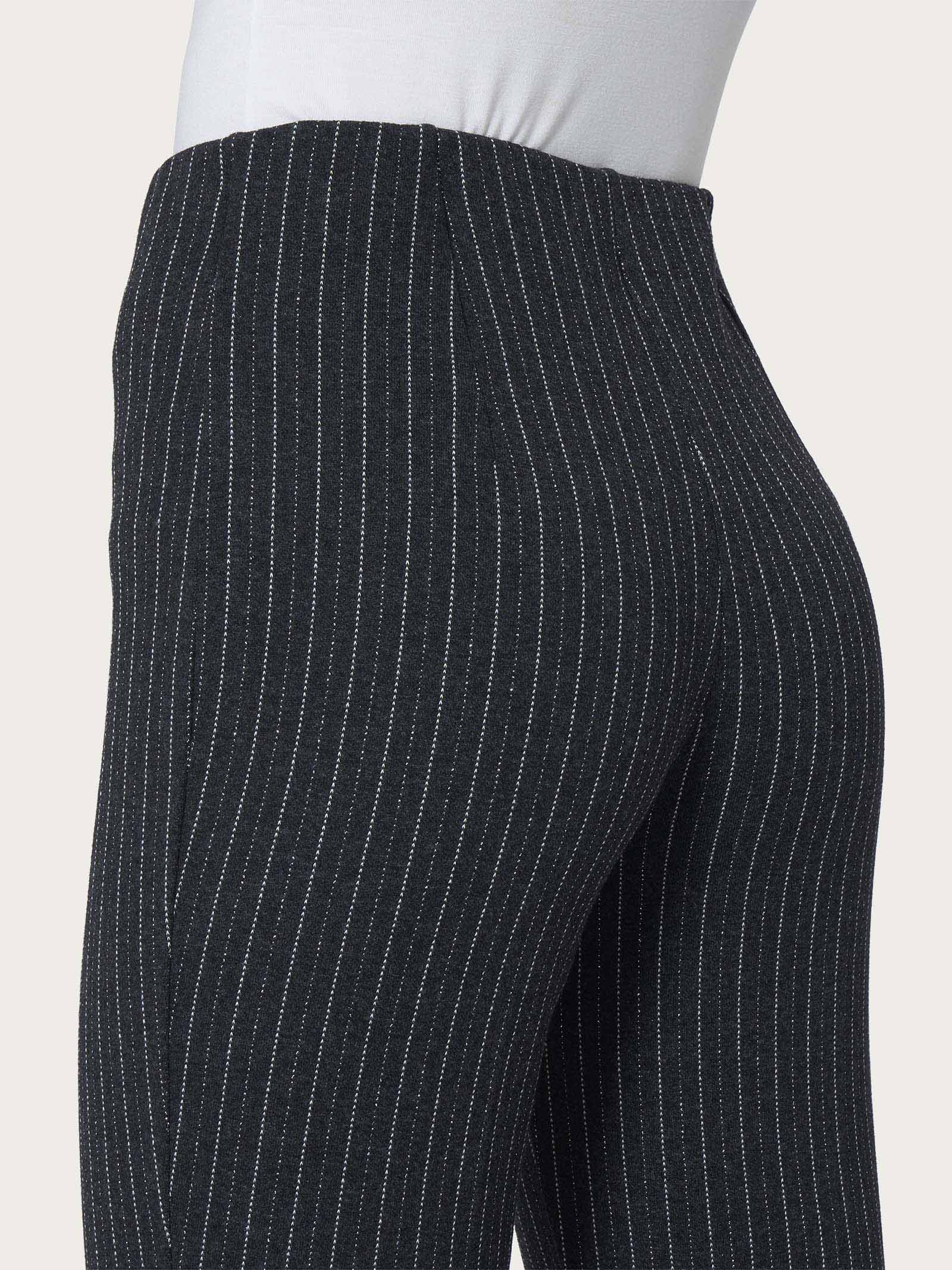 Ragno Eco Jacquard Pantalone The Cigarette Gessato Fant.Oscuro Mel