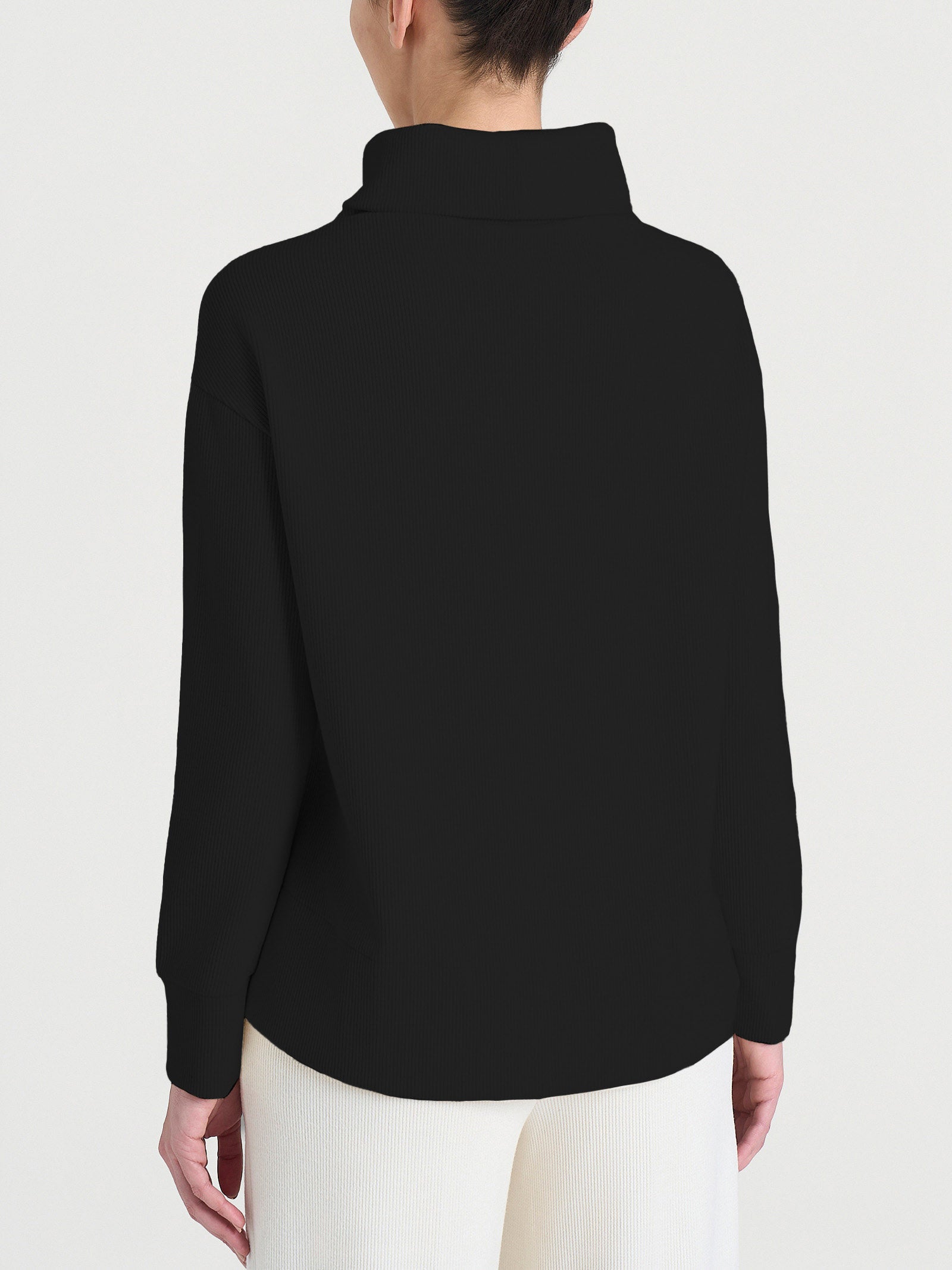Ragno Relaxed Wardrobe felpa collo ciambella Velvet nero calda