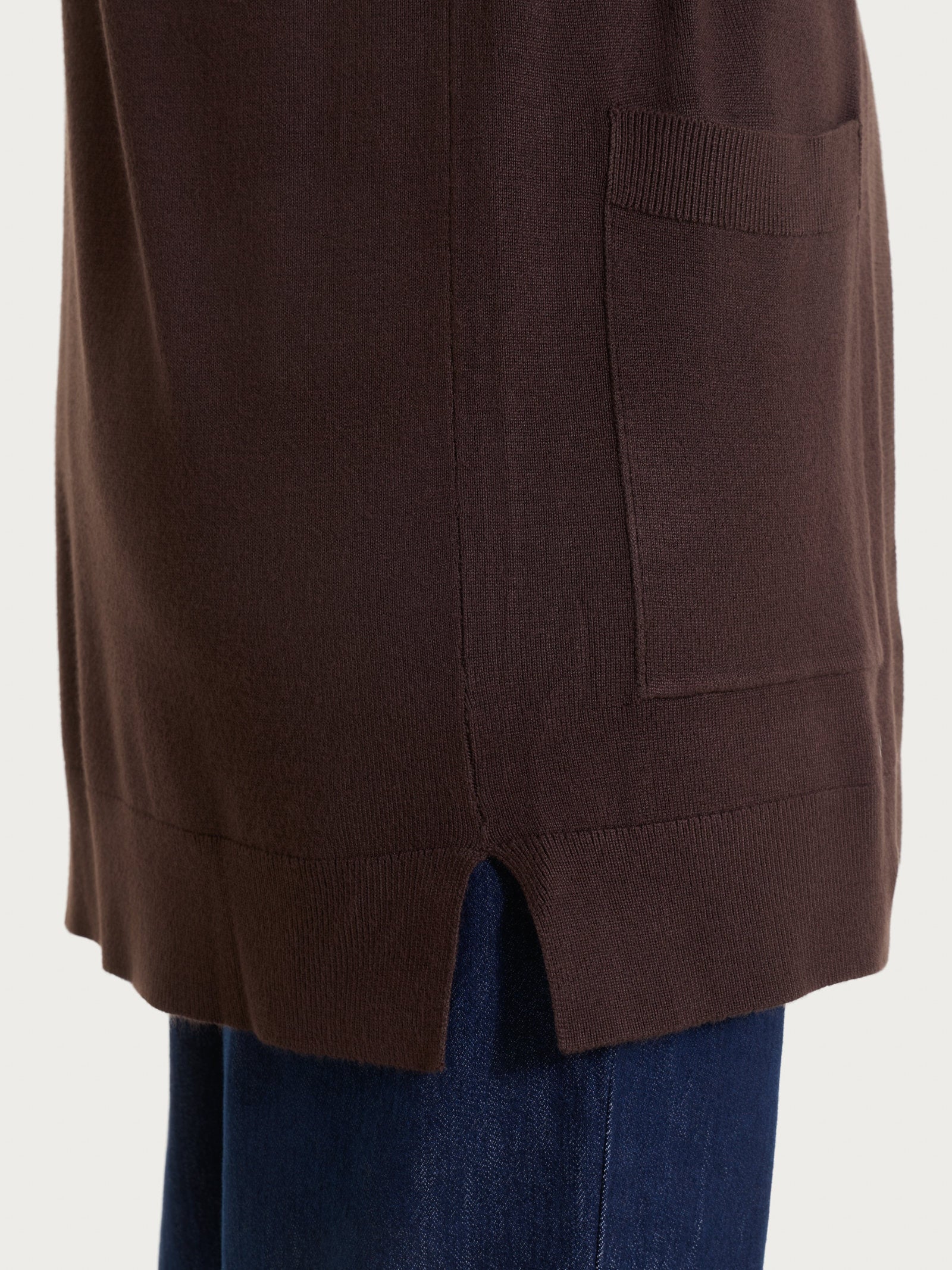 Ragno Four Seasons cardigan bottoni Chocolate viscosa