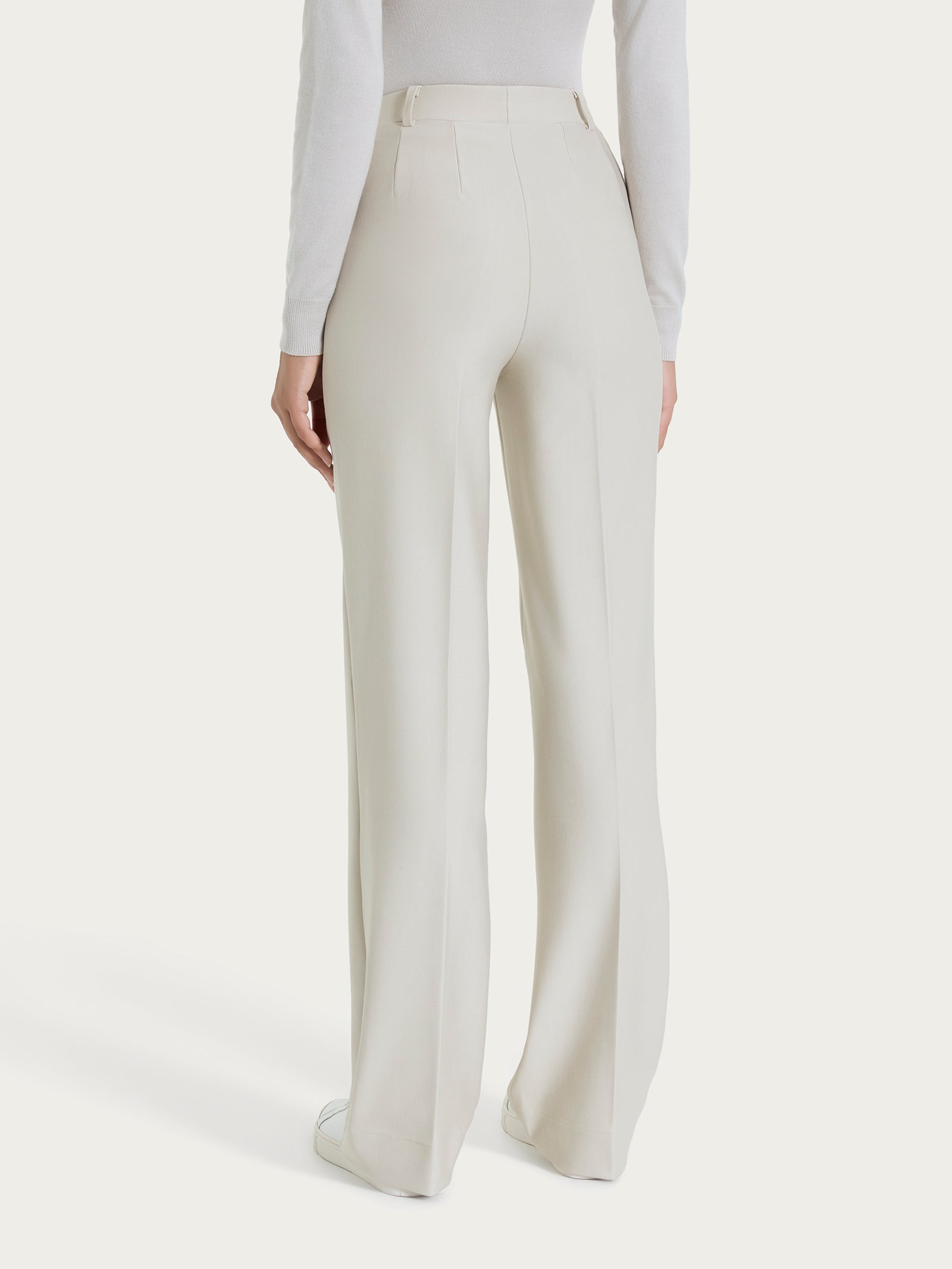 Ragno Compact pantalone ampio bianco Champignon leggero
