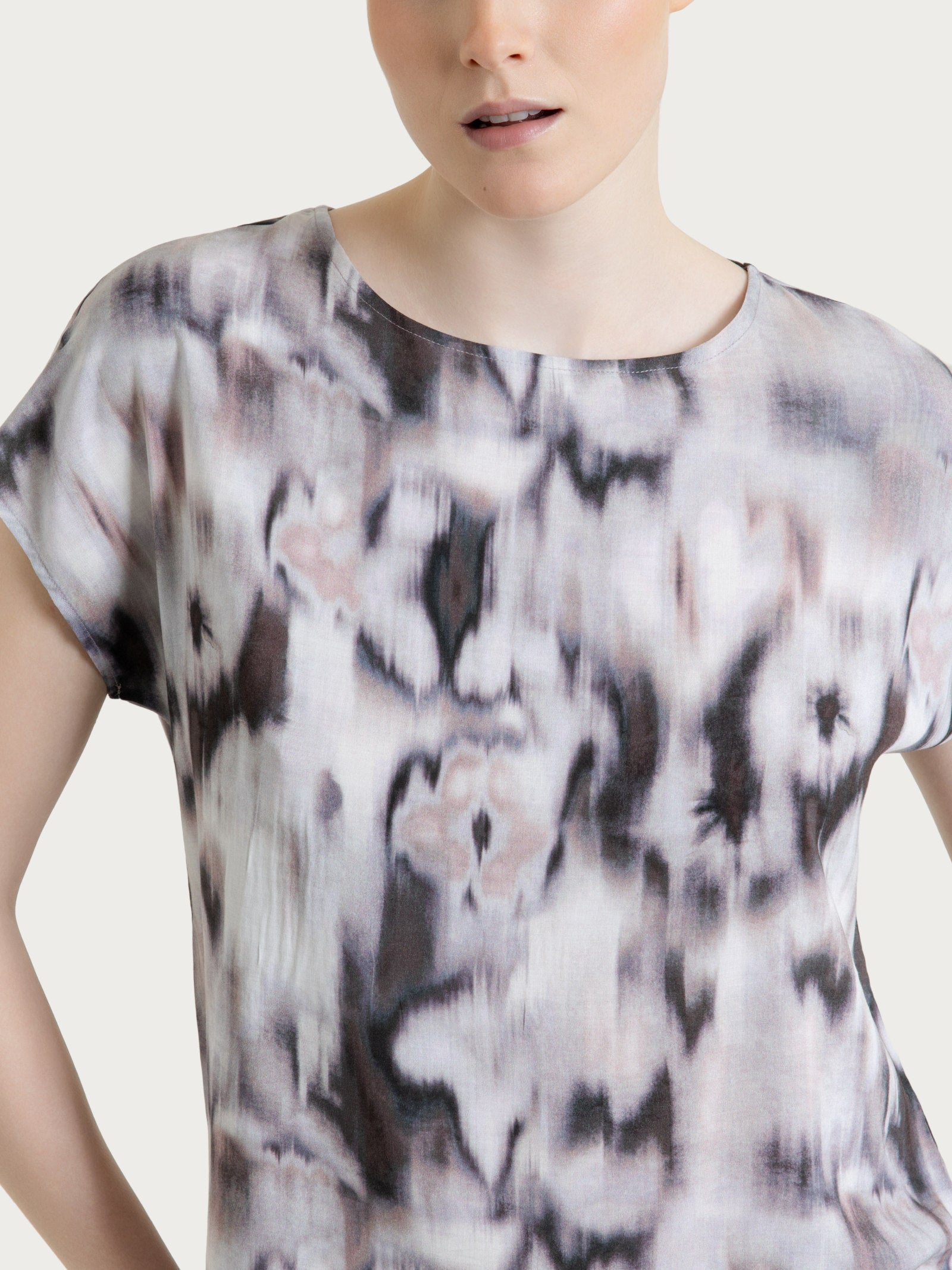 Ragno Blusa Donna Viscosa Fantasia Raisin