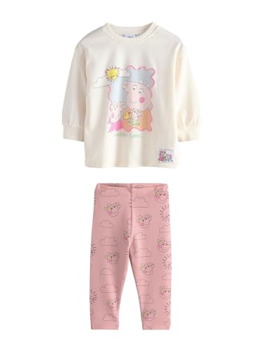 Next Peppa Pig completo bambina maglia leggings 74-80 morbido