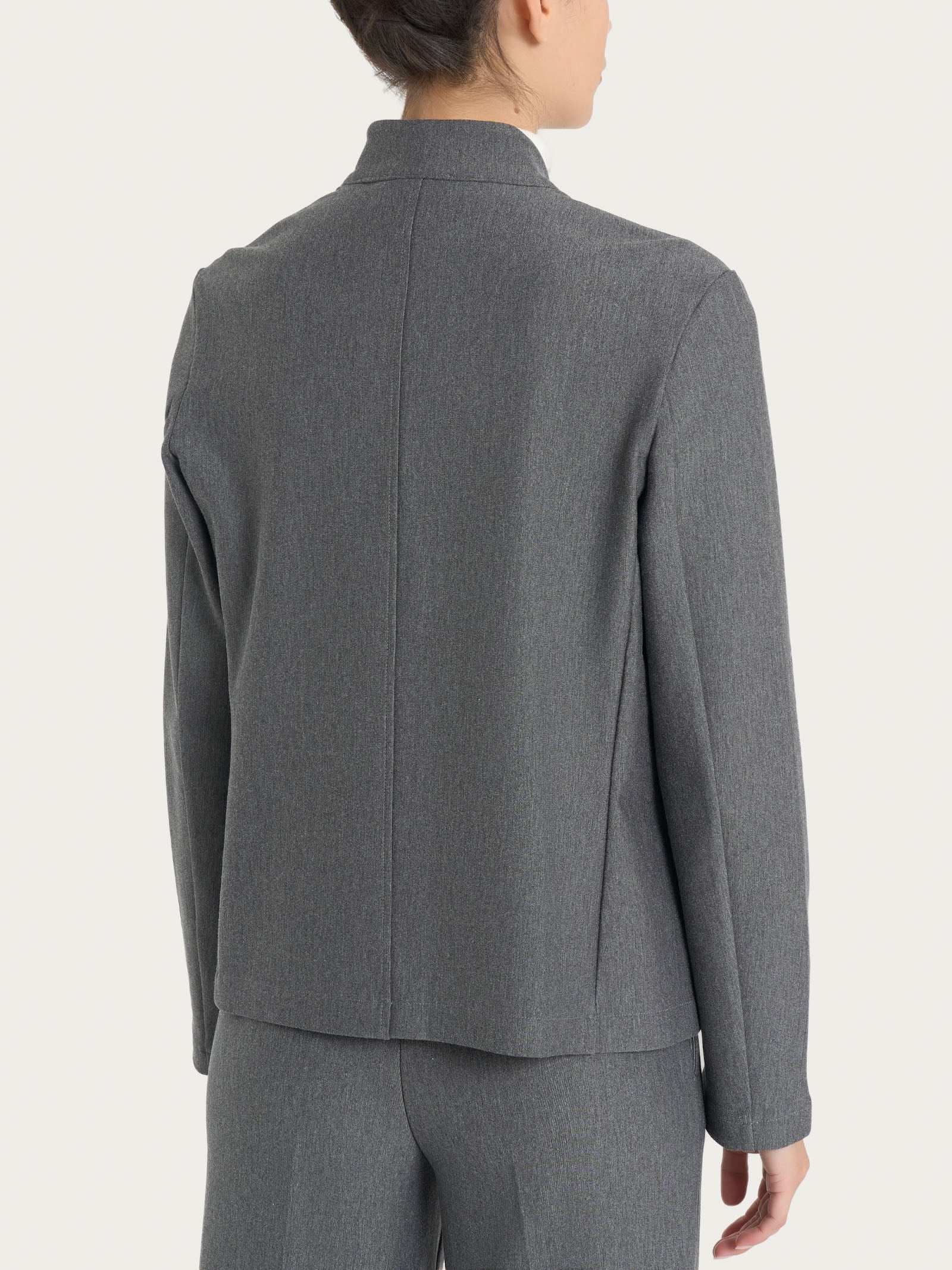 Ragno Compact Blazer Corto Punto Milano Ardesia Melange