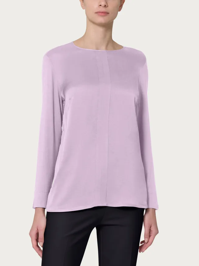 Ragno Viscosa Summer Blusa Girocollo Orchid Petal