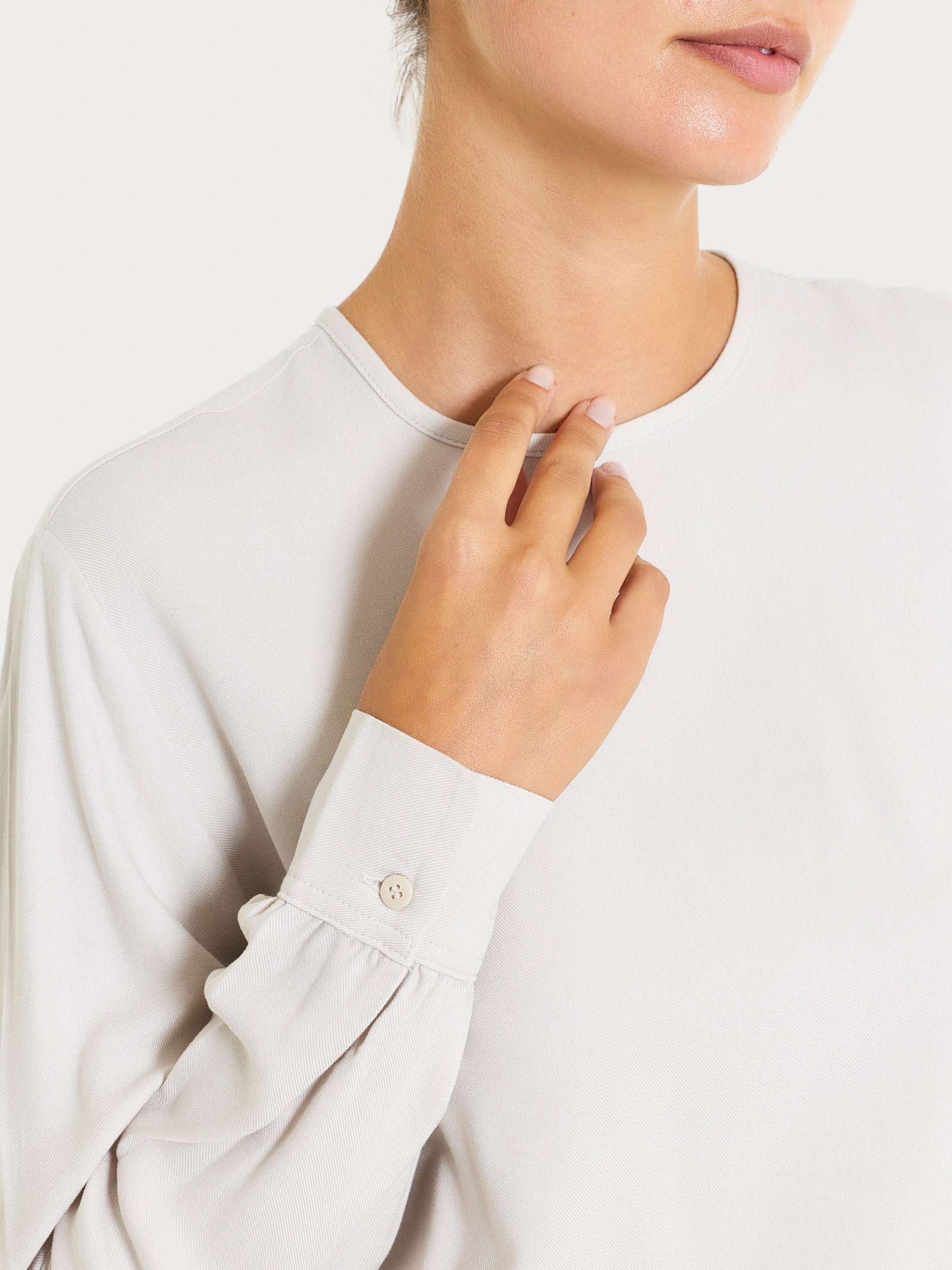 Ragno Winter Ecoseta Blusa viscosa champignon manica lunga