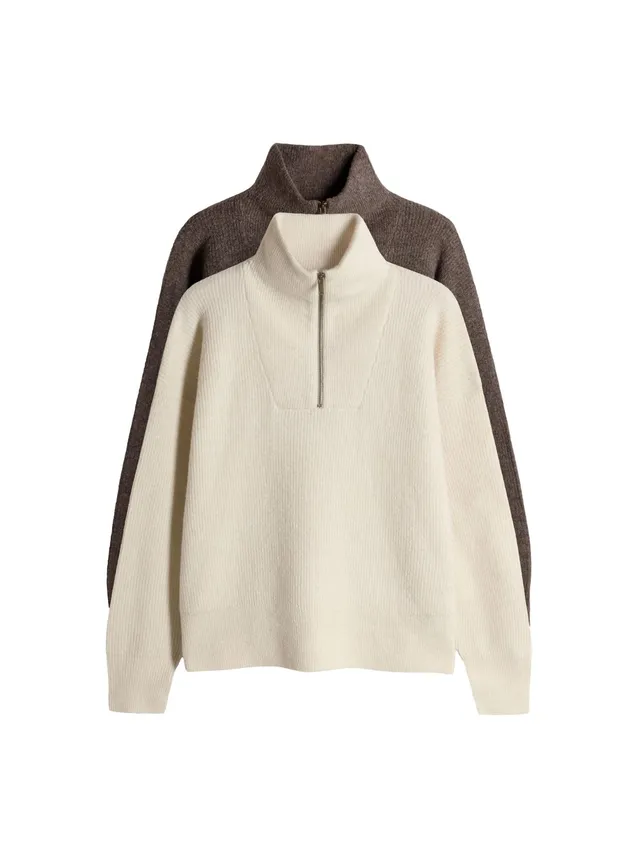 Geo Next The Set maglione coste zip corta lana 2 pezzi