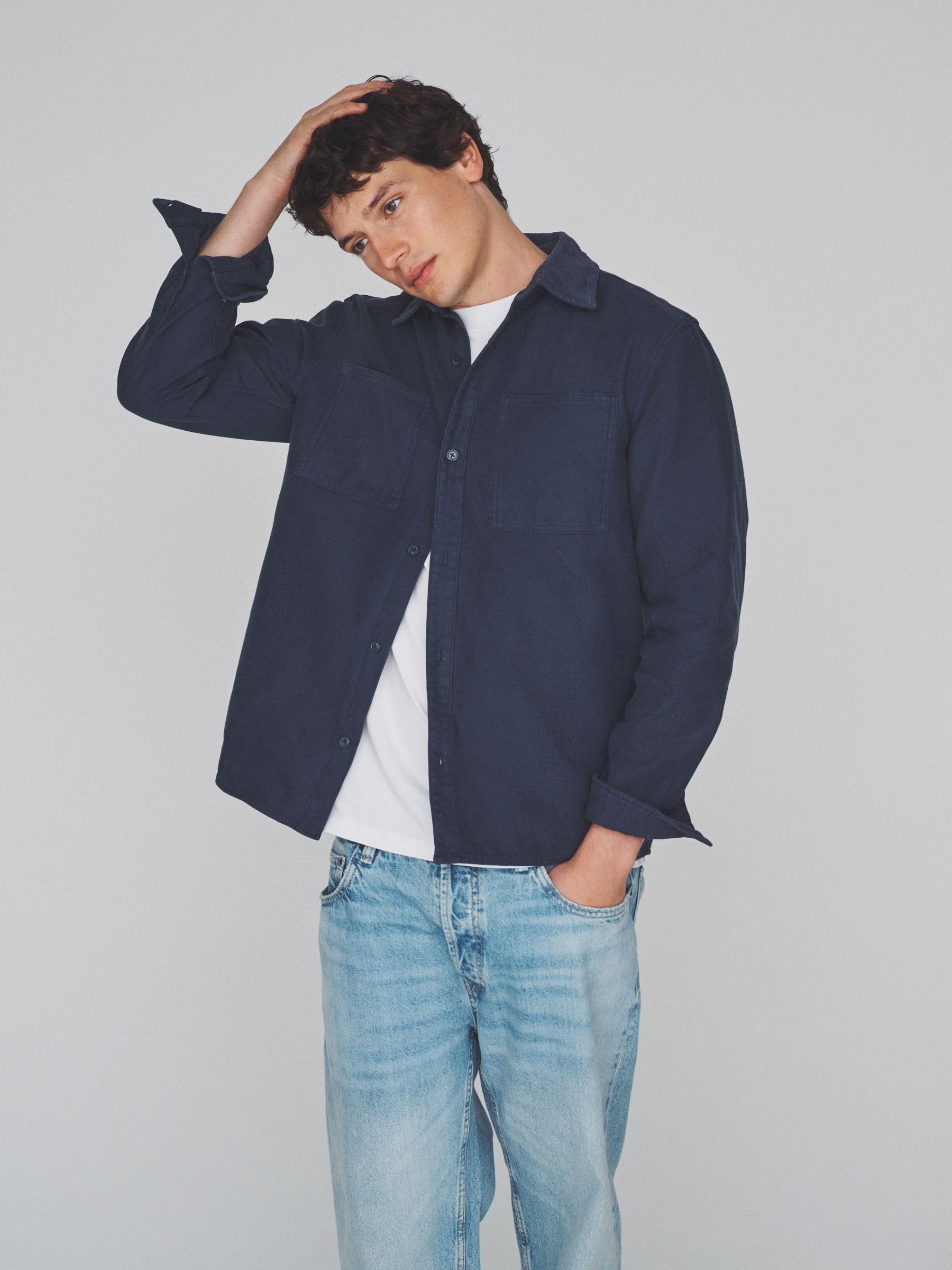 Geo Next The Set Camicia Uomo Stile Giacca Cotone Confezione 2 Pezzi S