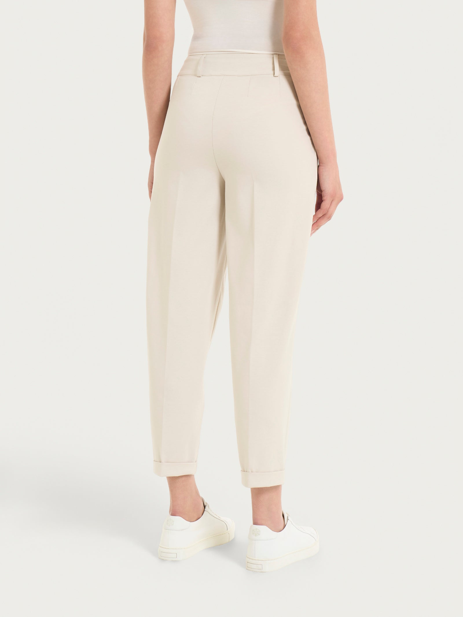 Ragno Compact Light pantalone a carota con tasche Champignon tapered