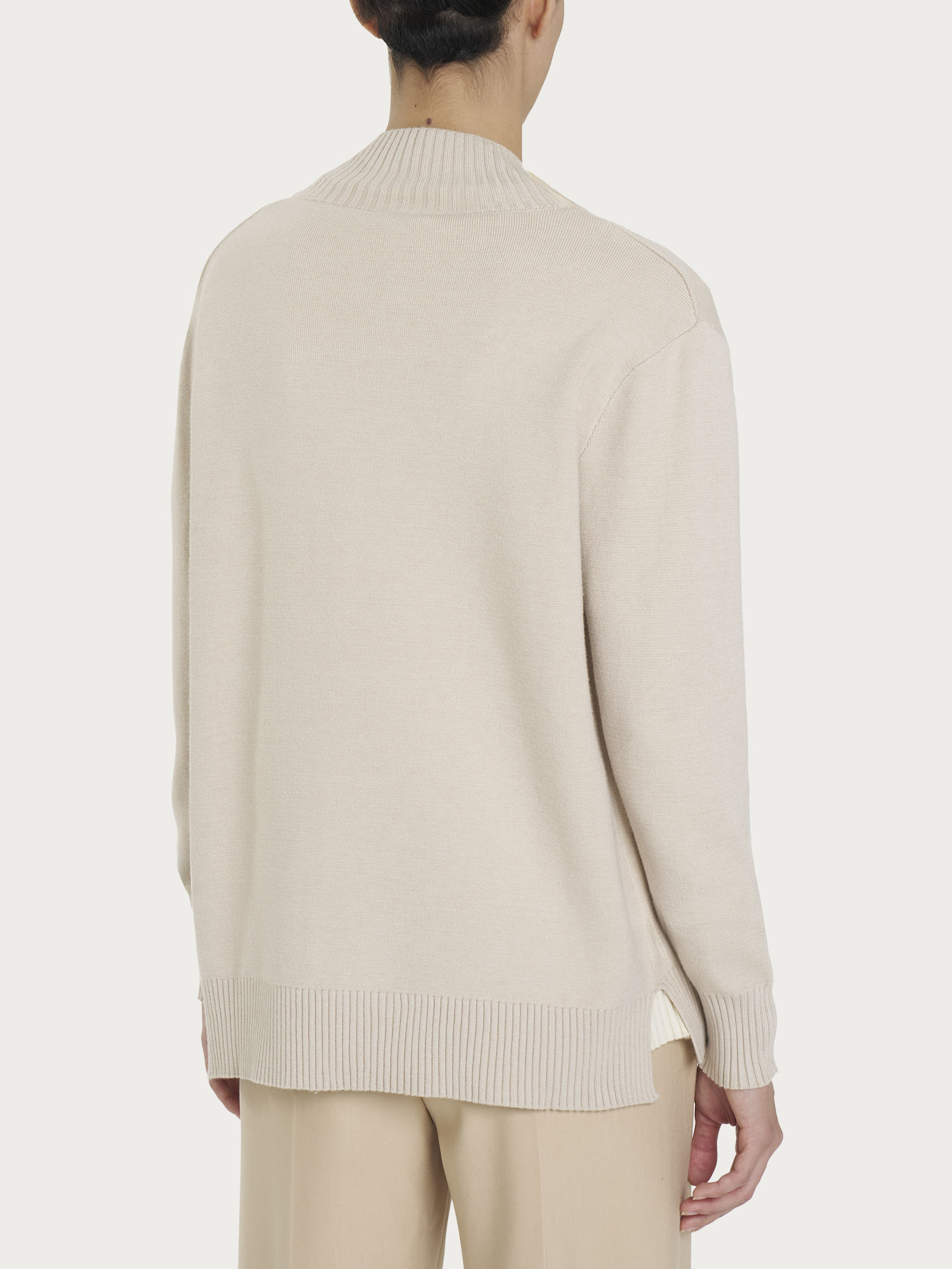 Ragno Super Soft Cardigan aperto champignon misto viscosa