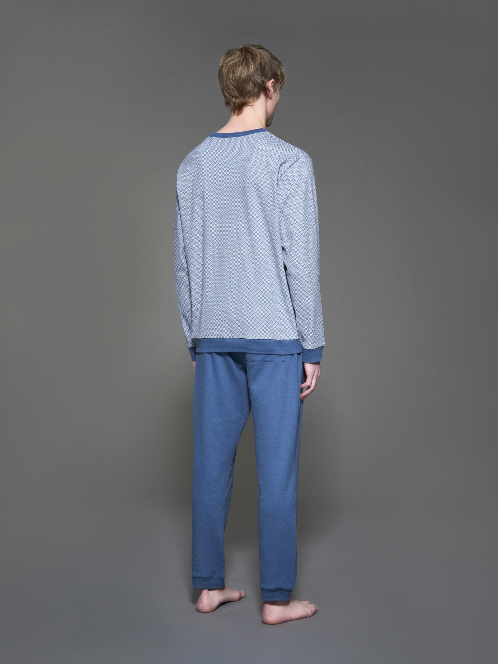 Ragno Sport Pigiama Serafino Interlock Fant. Tempest caldo