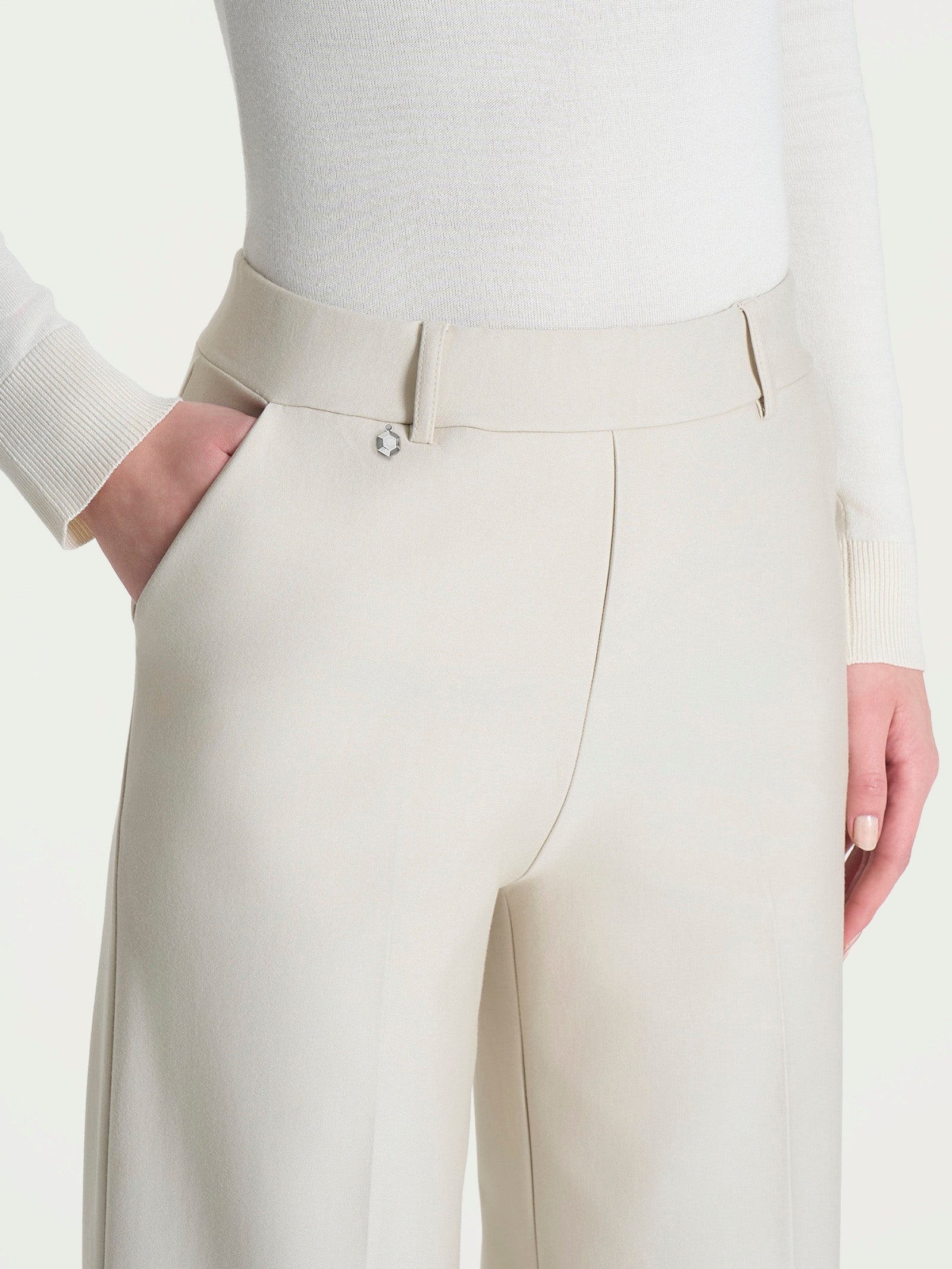 Ragno Gem Pantalone Ampio Caviglia pantaloni Champignon