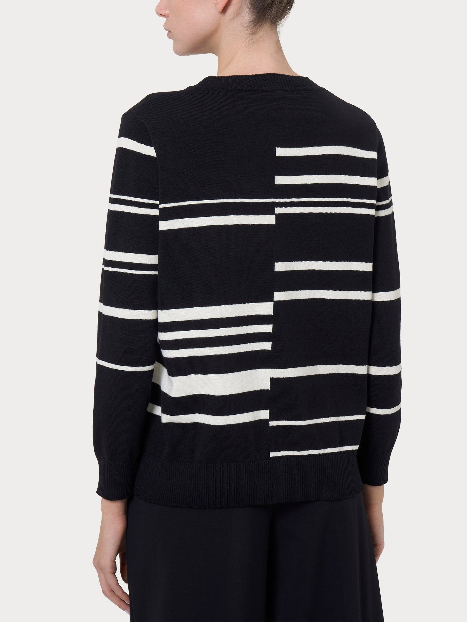 Ragno Four Seasons Maglia Girocollo Fant.Nero a Righe