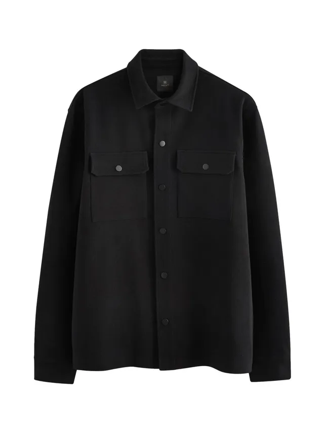 Next giacca camicia uomo jersey bottoni pressione XL