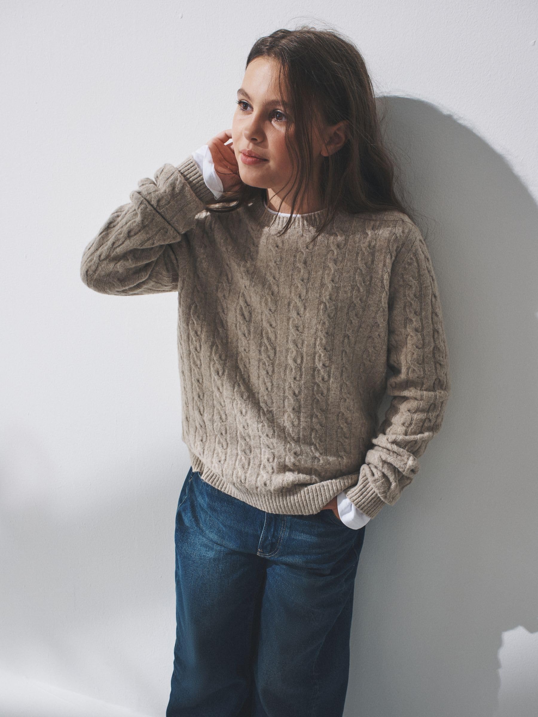 Next The Set maglione bambina 2 pezzi trecce invernale