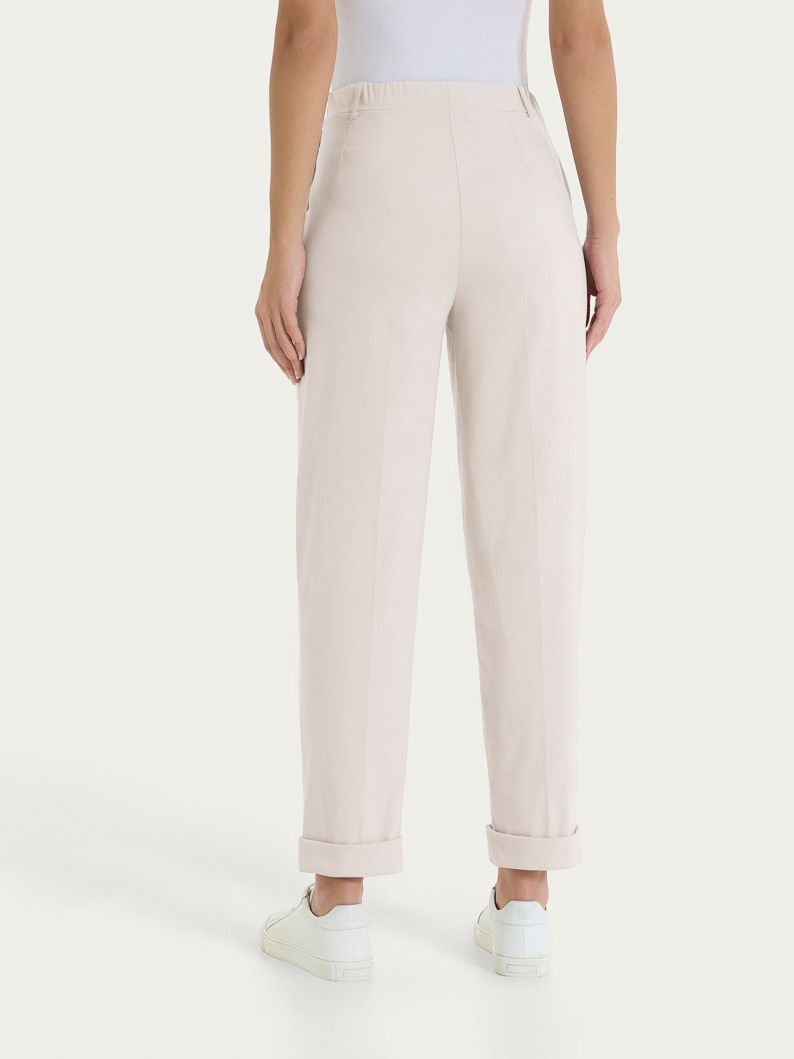 Ragno Super Fresh pantalone carota Almond Peach tapered
