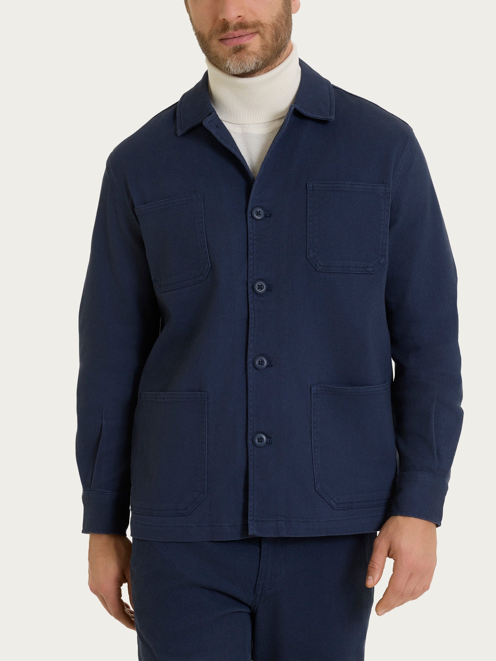 Ragno Giacca Utility Raw twill cotone Profondo elasticizzato