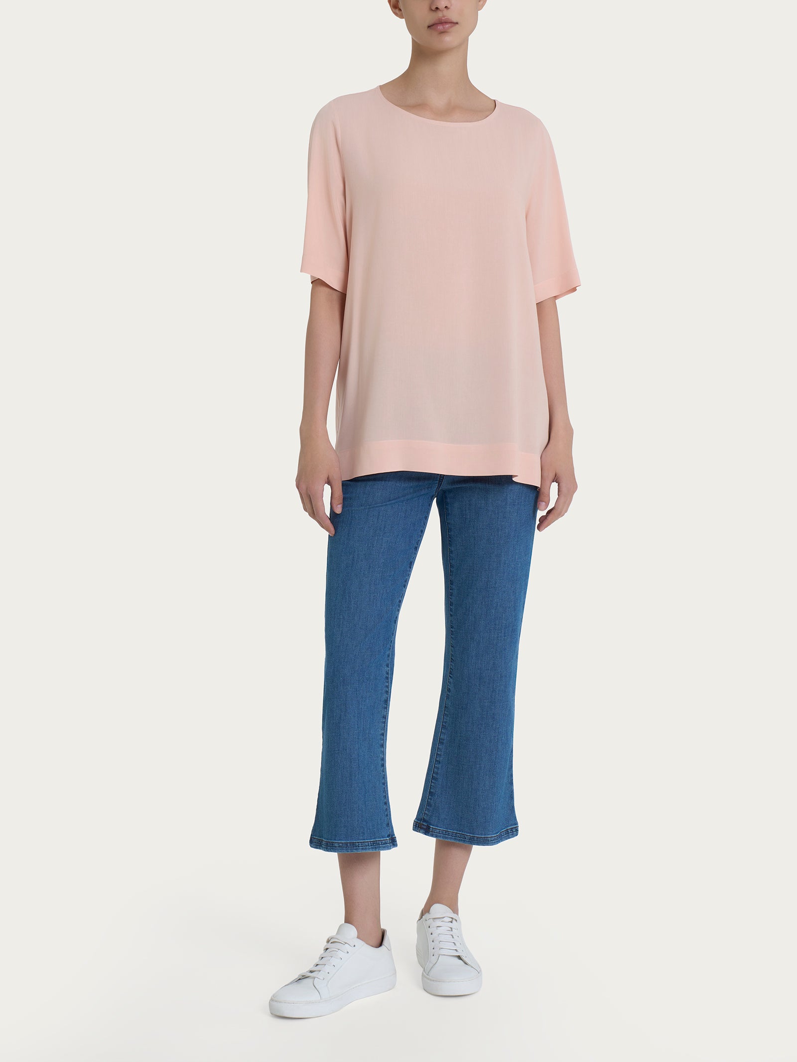 Ragno EcoSeta Blusa Manica Corta Cameo Rose viscosa
