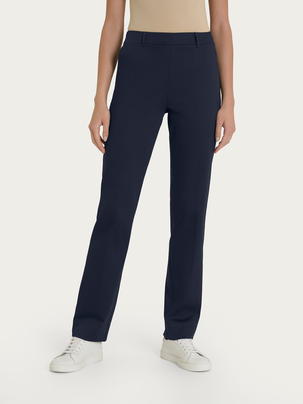 Ragno Satin Power pantalone dritto con tasche blu satinato