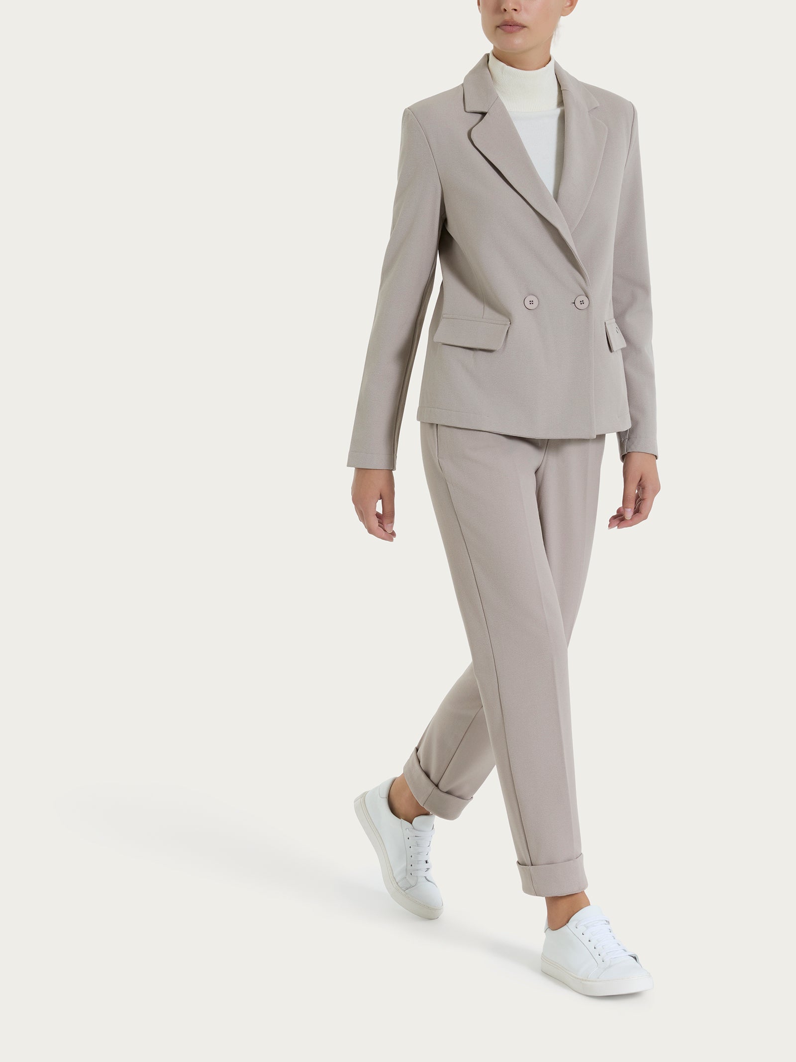Ragno Flanel Twill Blazer Doppio Petto Nude Donna