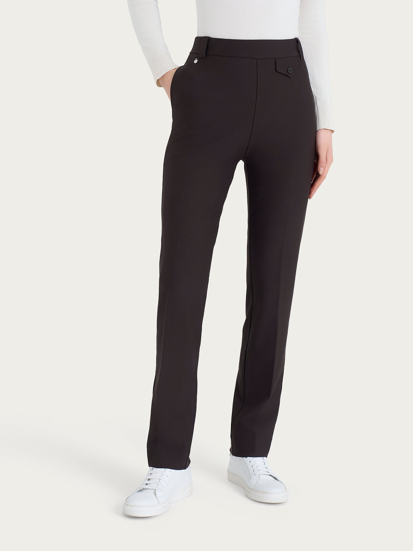 Ragno Compact Pantalone Dritto Taschino elasticizzato Chocolate Torte