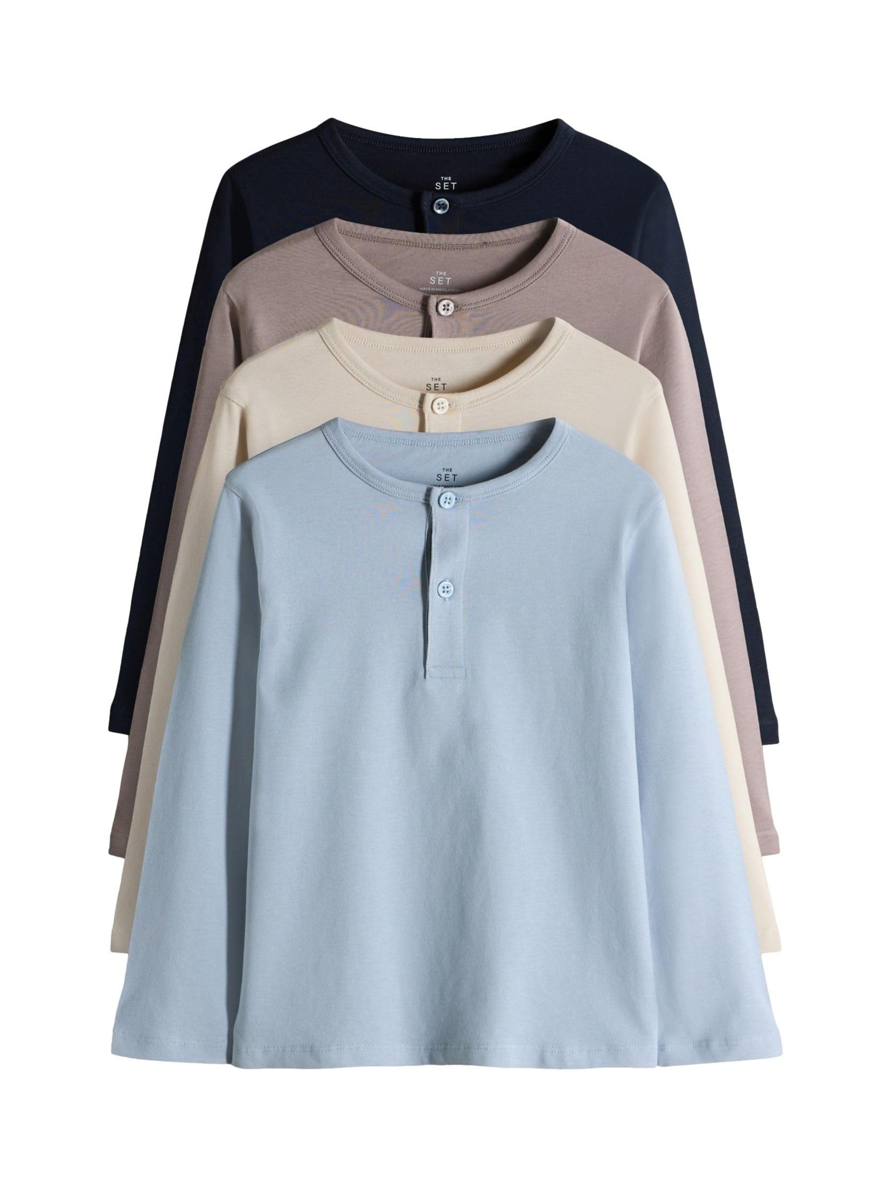 Next The Set maglie serafino maniche lunghe confezione da 4