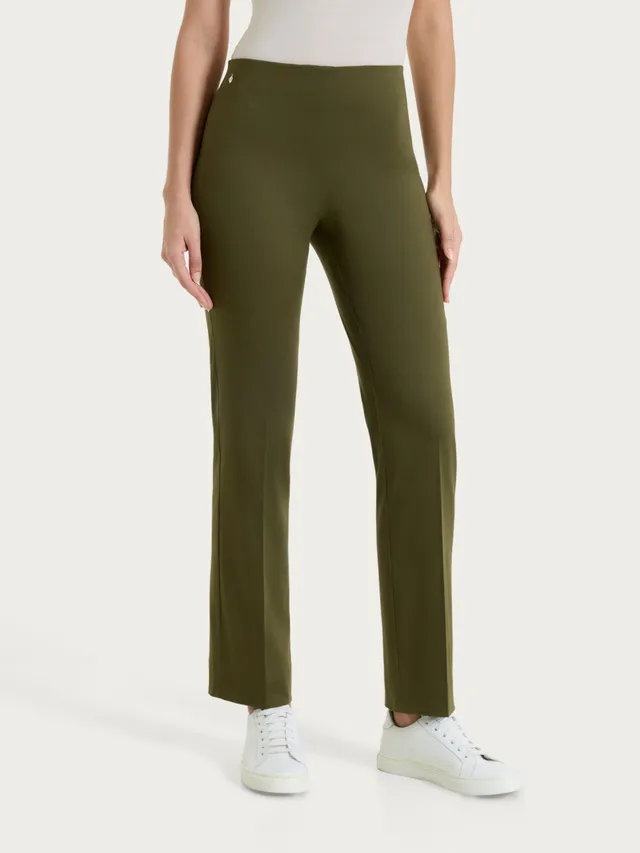 Ragno Satin Power Pantalone Capri Donna Dark Olive