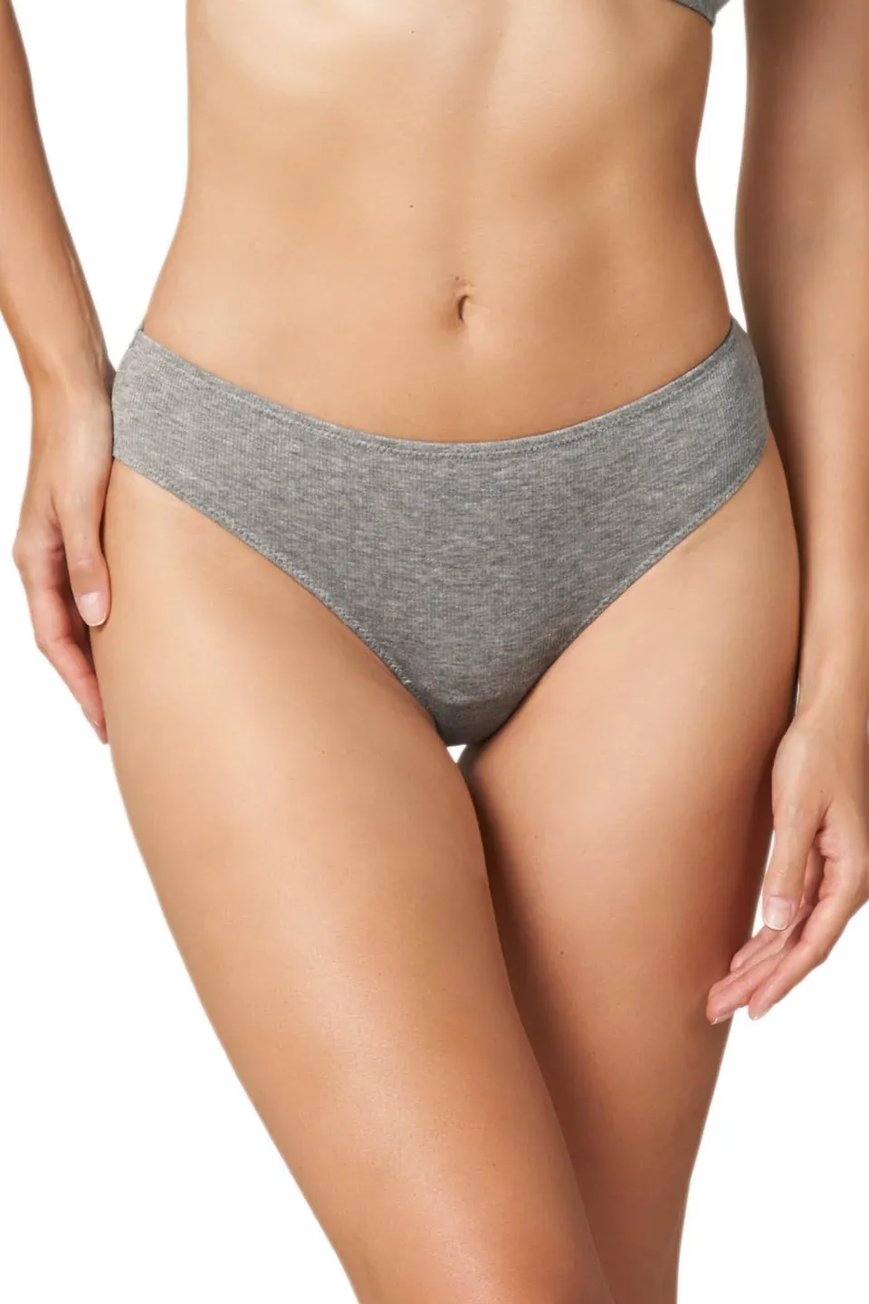 Goldenpoint Slip Fianco Medio a Costina Cotone