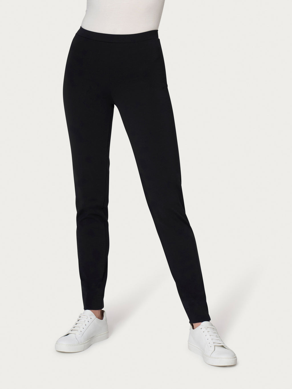 Ragno Compact Light Pantalone Sigaretta Spacco Nero Leggero