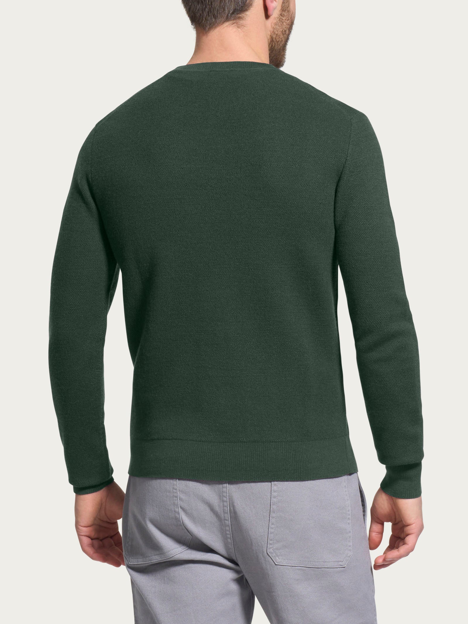 Ragno Merino Soft Maglione Girocollo Links Lana Kombu Green