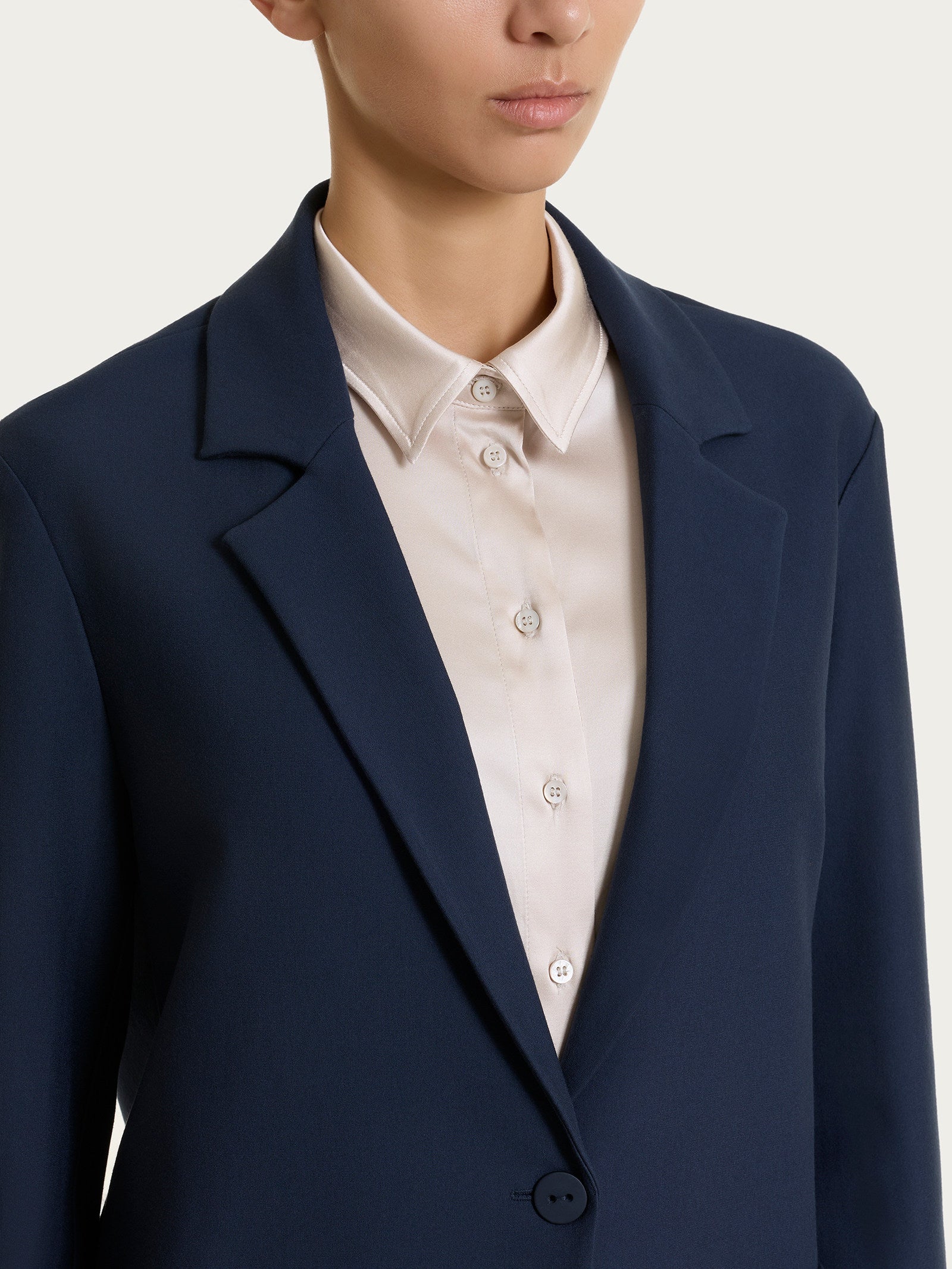 Ragno Compact Blazer Over Monobottone Persia Elasticizzato