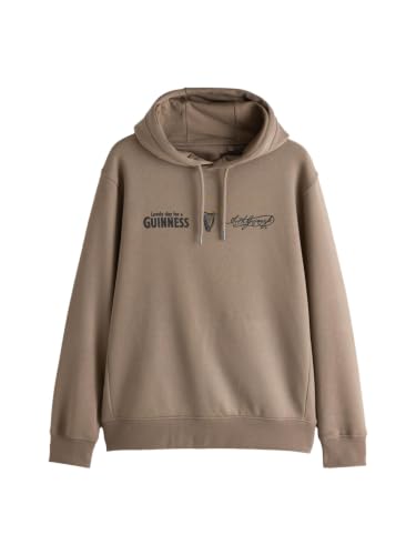 Next felpa uomo cappuccio Guinness taglia L grafica