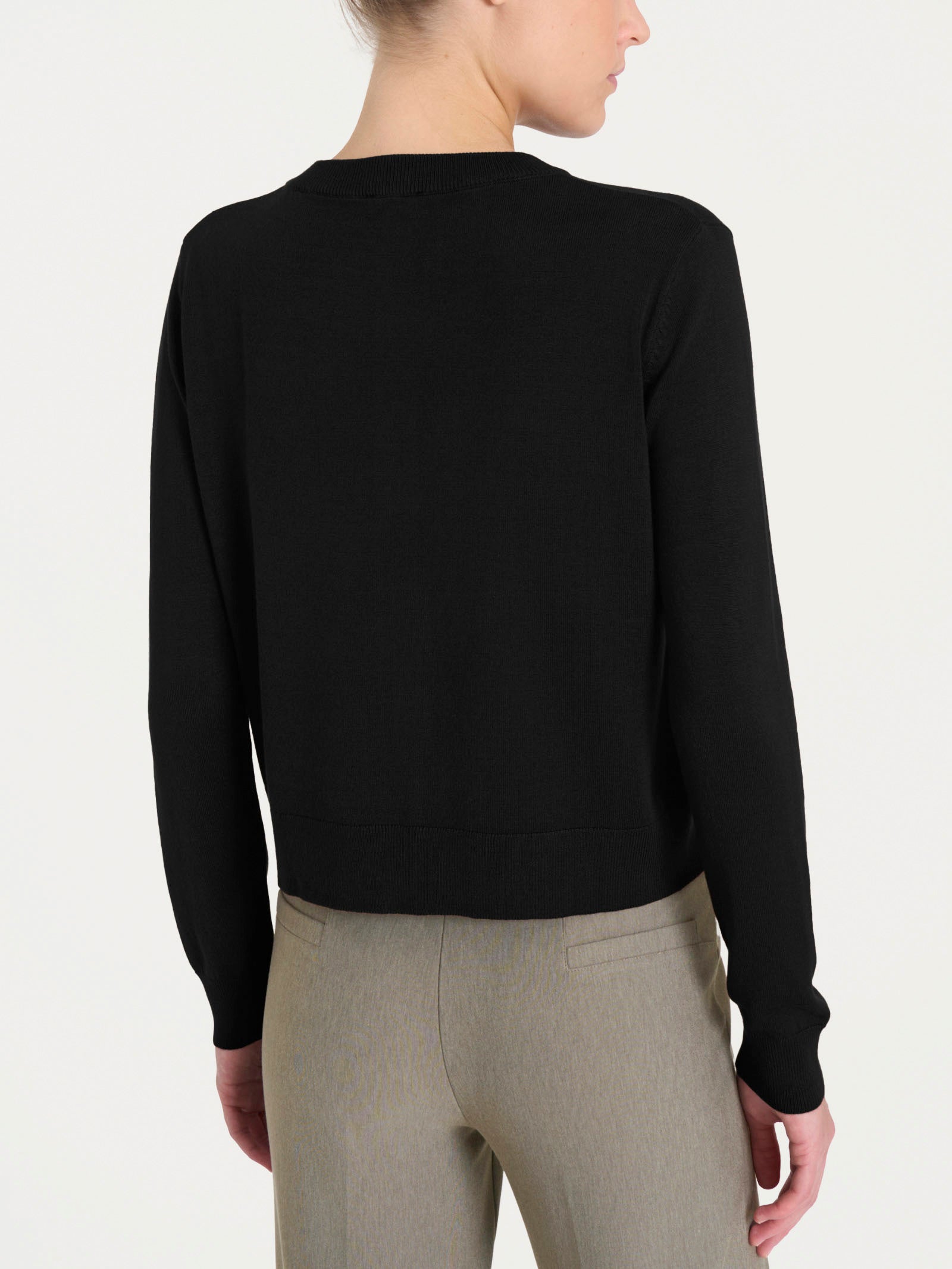 Ragno Four Seasons cardigan corto nero