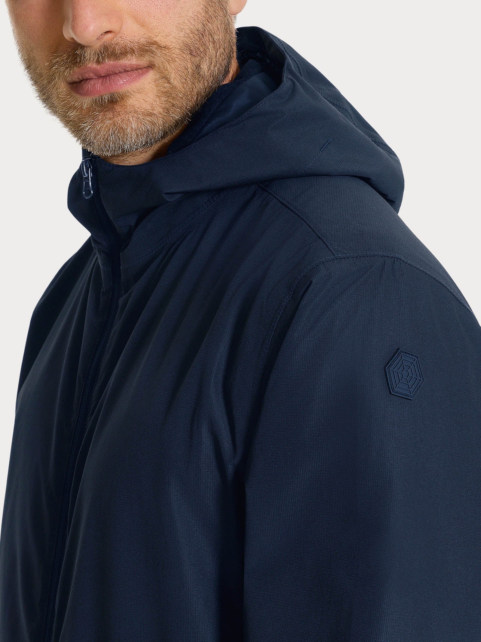 Ragno Shelter Outer parka cappuccio Outer Space leggero