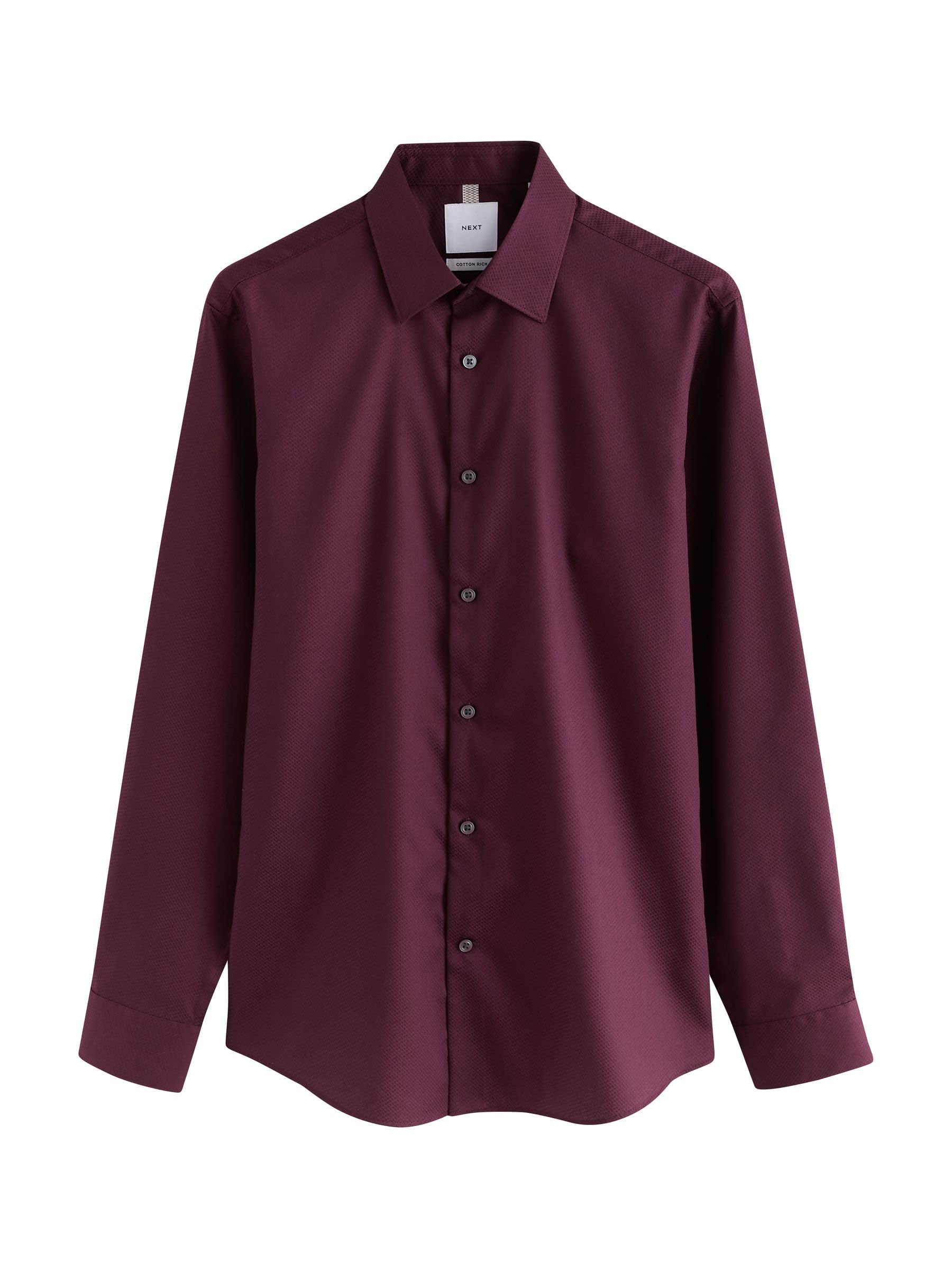 Next Camicia Elegante Uomo Slim Misto Cotone