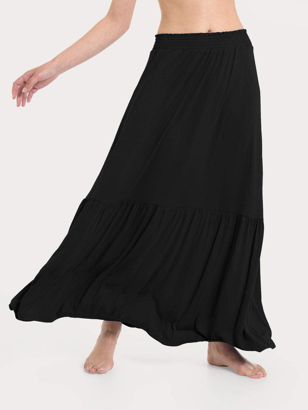 Ragno Viscosa Summer gonna lunga donna nera