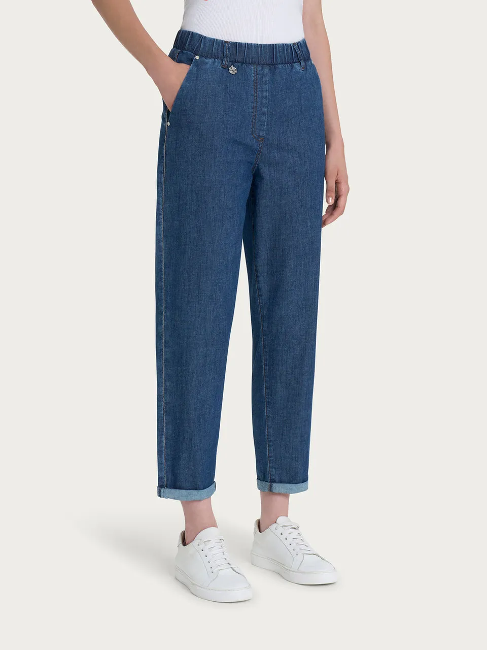 Ragno Super Denim jeans carrot light denim elasticizzato
