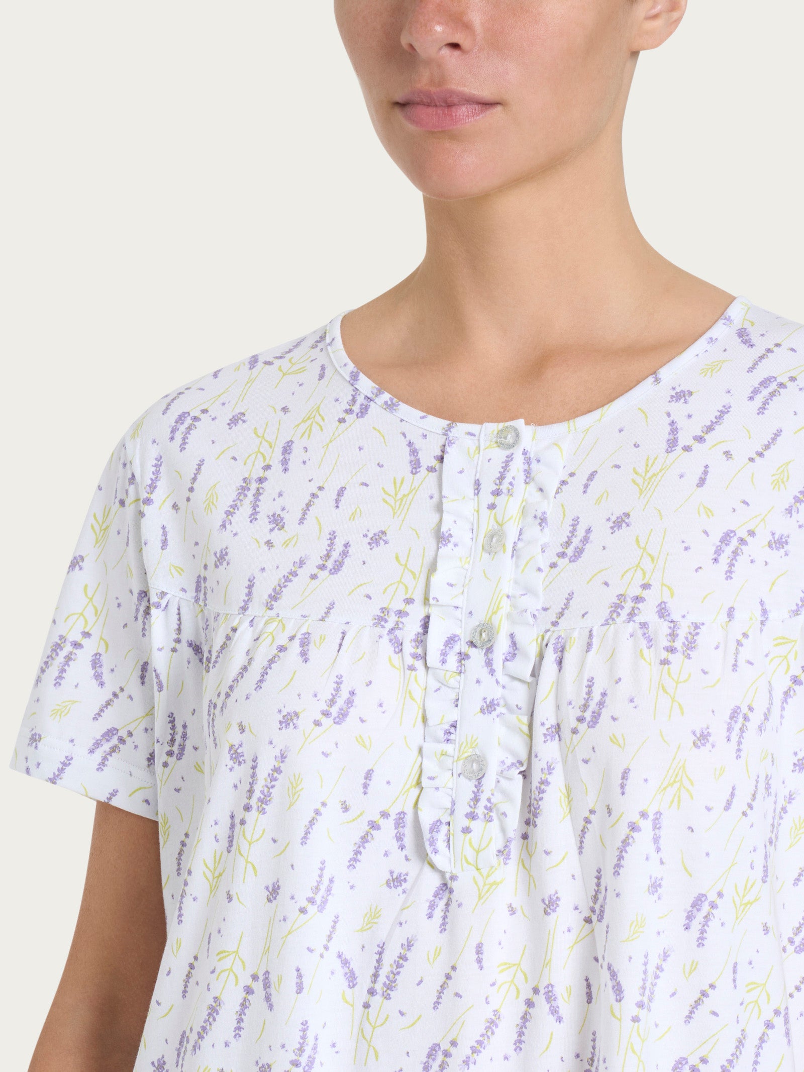 Ragno Jersey Cotone camicia notte thistle puro cotone