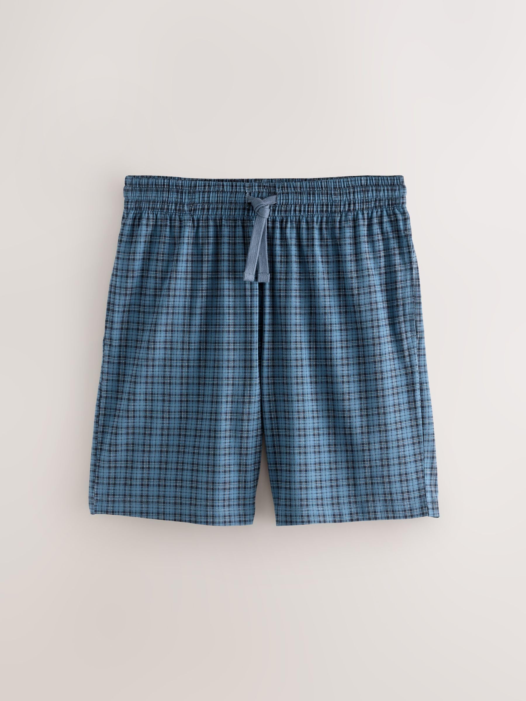 Next Set 2 Shorts Pigiama a Scacchi Jersey Uomo